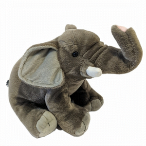 WILD Republic grey elephant plush 13”